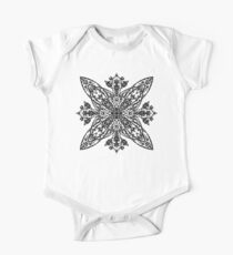 Filigree Silhouette with a Gothic Flair *bordeaux* One Piece - Short Sleeve