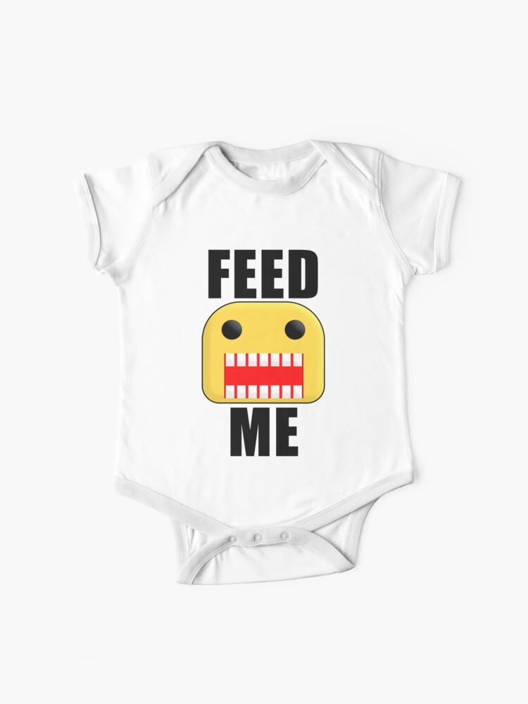 Roblox Feed Me Giant Noob Baby One Piece By Jenr8d Designs - roblox noob t pose kids pullover hoodie by smoothnoob redbubble