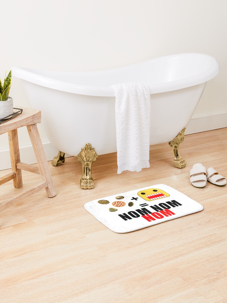 Roblox Get Eaten By The Noob Bath Mat By Jenr8d Designs Redbubble - roblox keep out noobs metal print by jenr8d designs redbubble