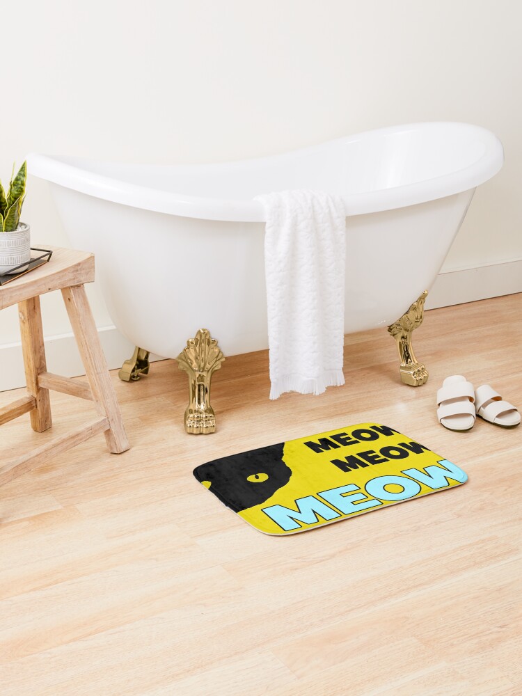 Roblox Cat Sir Meows A Lot Bath Mat By Jenr8d Designs Redbubble - roblox mmm chezburger baby one piece by jenr8d designs redbubble