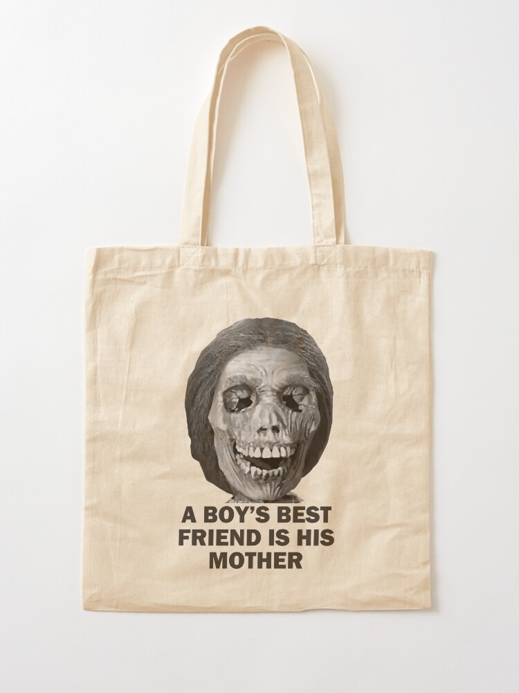 Alternate view of Psycho Mother Movie Quote Tote Bag
