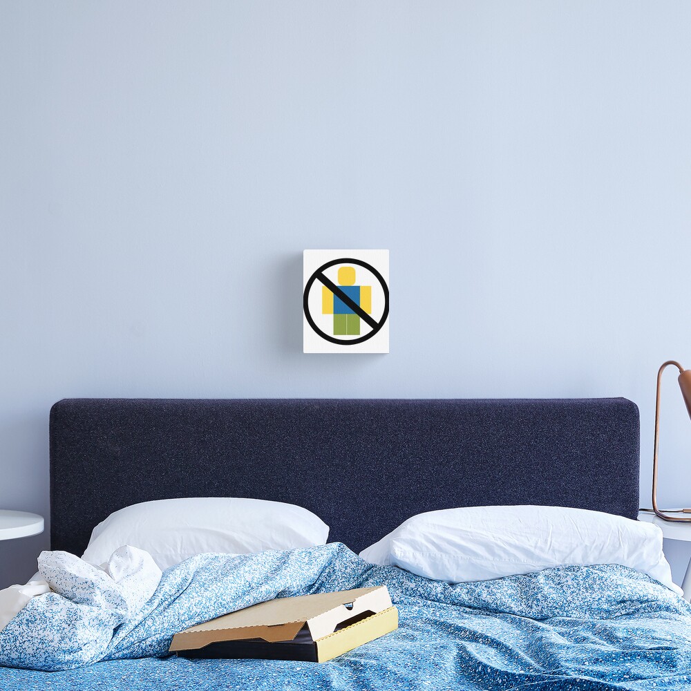 Roblox Keep Out Noobs Canvas Print By Jenr8d Designs Redbubble - roblox minimal noob duvet cover by jenr8d designs redbubble