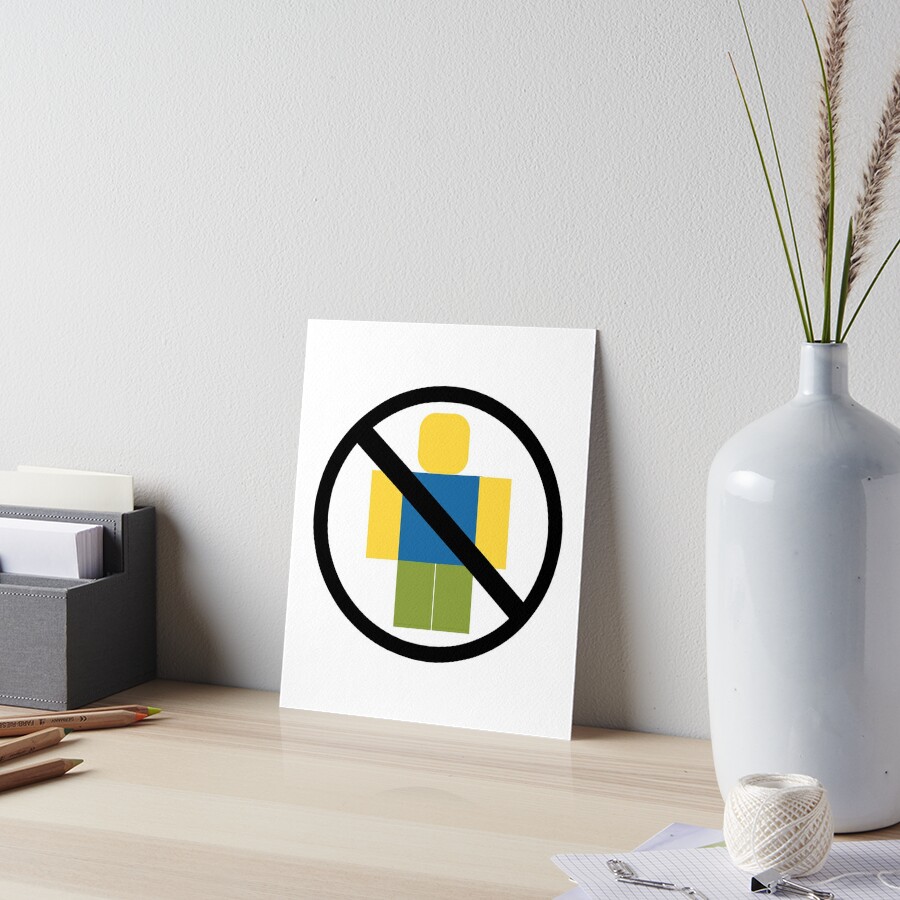 Roblox Keep Out Noobs Art Board Print By Jenr8d Designs Redbubble - roblox get eaten by the noob womens premium t shirt by jenr8d designs