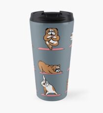 English Bulldog Yoga Travel Mug