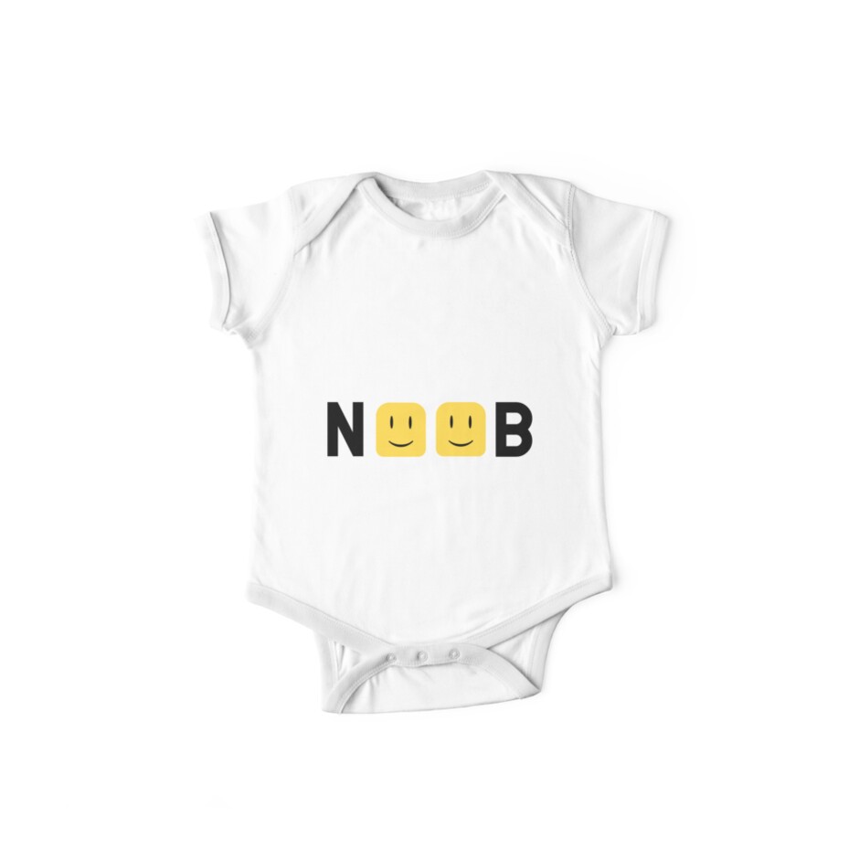 Roblox Noob Heads Baby One Piece By Jenr8d Designs Redbubble - roblox keep out noobs metal print by jenr8d designs redbubble