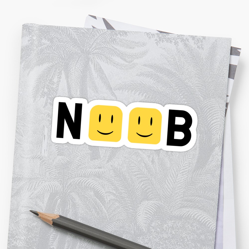 Roblox Noob Heads Sticker By Jenr8d Designs Redbubble - roblox feed me giant noob kids pullover hoodie by jenr8d designs
