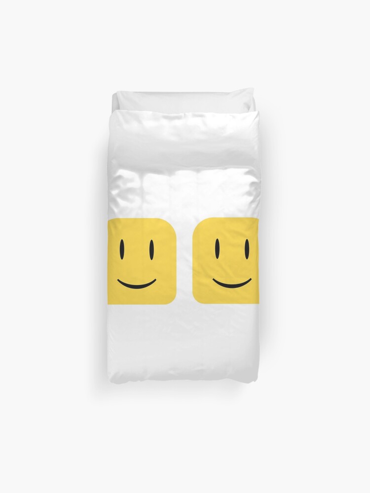 Roblox Noob Heads Duvet Cover By Jenr8d Designs Redbubble - roblox noob clothing redbubble