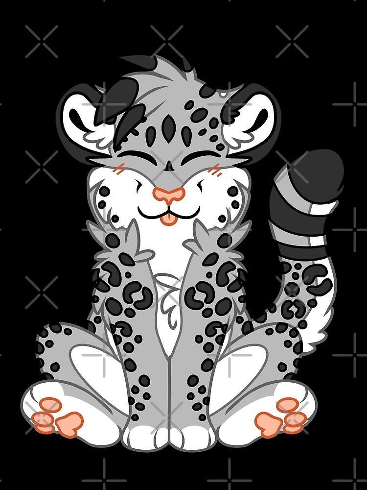 "Cute Chibi Snow Leopard" by 8Bit-Paws | Redbubble