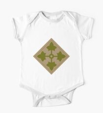 Logo of the Fourth Infantry Division, U. S. Army One Piece - Short Sleeve