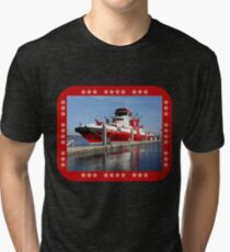 343 ~ FDNY’s New Fireboat on Route to New York Tri-blend T-Shirt