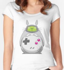 Game Boy Totoro Women's Fitted Scoop T-Shirt