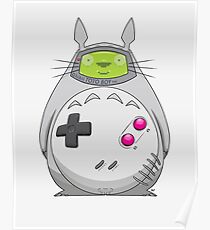 Game Boy Totoro Poster