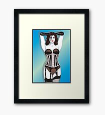 Pink Corset Framed Print