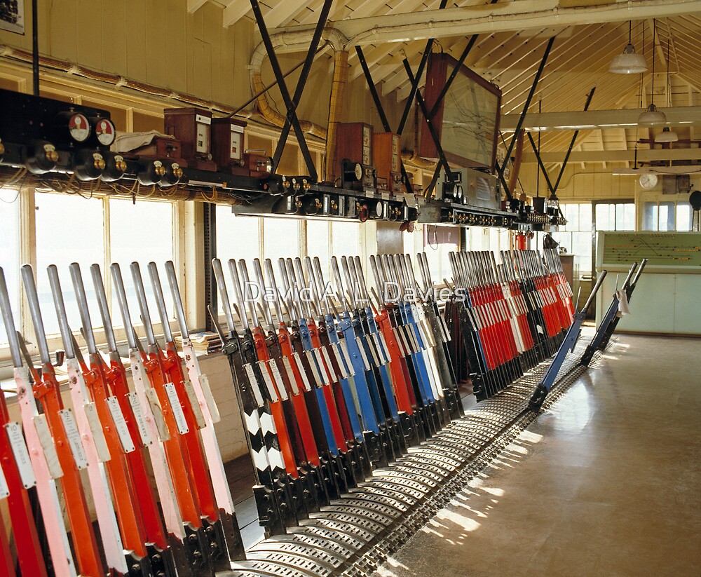 "Mechanical Railway Signal box, Westbury, Wiltshire, UK" by David A. L