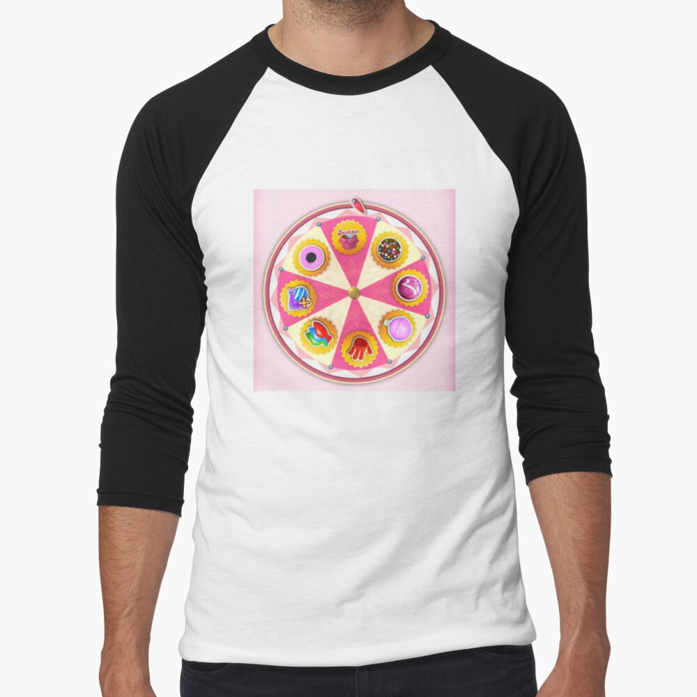 Candy Daily Spin Jackpot Baseball ¾ Sleeve T-Shirt