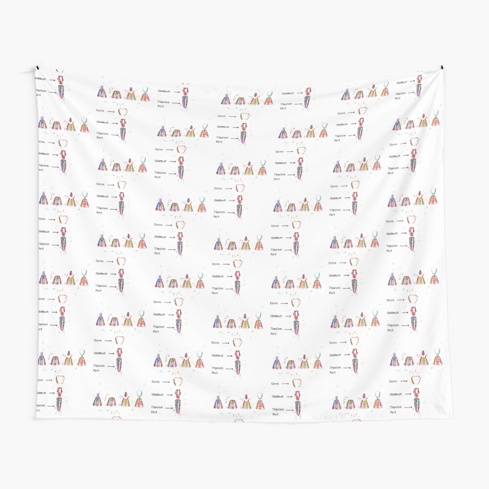 Dental implant procedure, dental anatomy, dental implant Wall Tapestry