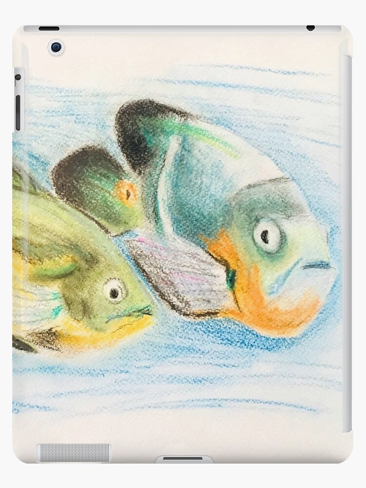 Fish Pastel Pencil Ipad Case Skin By Annapolisart Redbubble