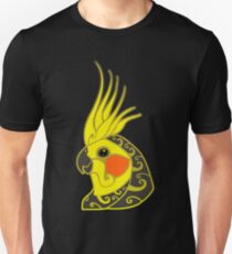Cockatiel parrot tribal tattoo Unisex T-Shirt
