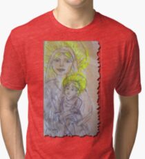 Camiseta de tejido mixto Madonna and Child 2