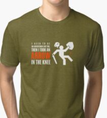 Arrow in the Knee Tri-blend T-Shirt
