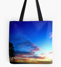 Chasing butterflies against a summer sunset Tote Bag
