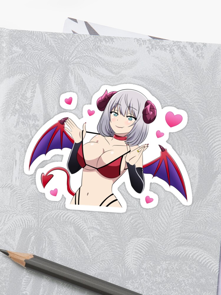 Tejina Anime Girl Devil Cosplay Sticker Sticker By Orebitt