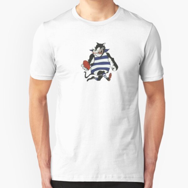 Geelong Cats Retro Slim Fit T-Shirt
