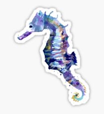 Watercolor Seahorse Sticker