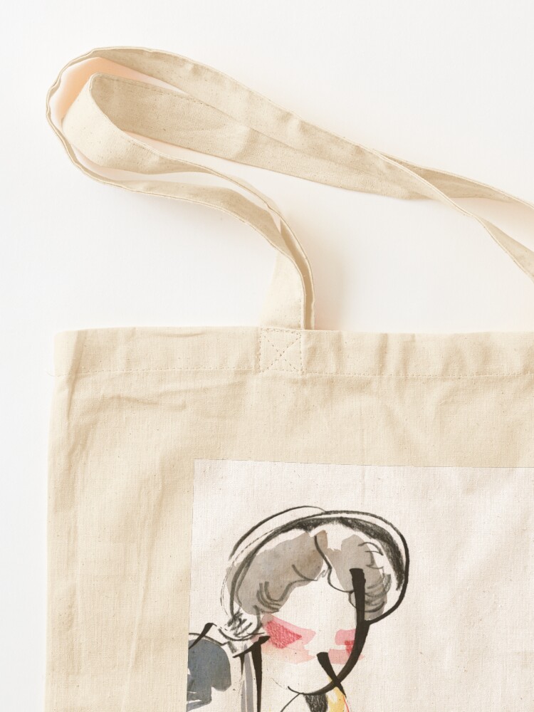 Alternate view of Saxophonist Musician Music Expressive Drawing Tote Bag