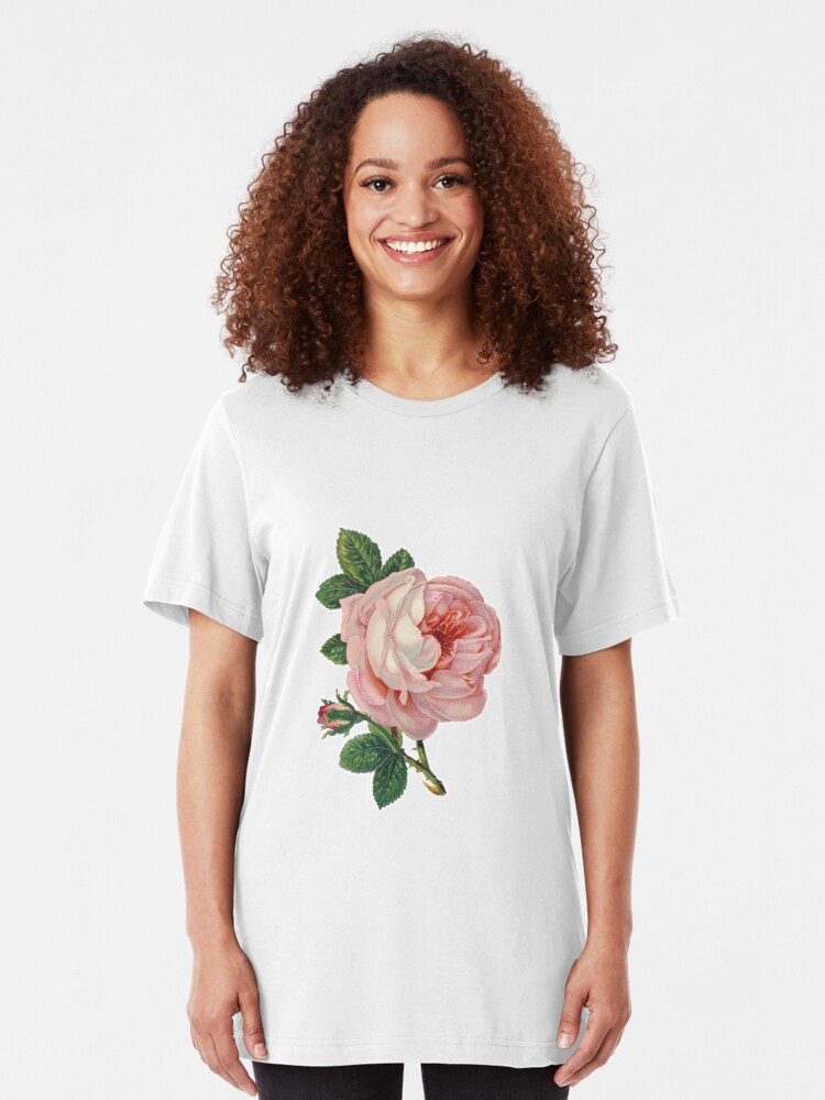 pink rose t shirt