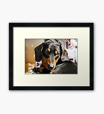m&d front Framed Print