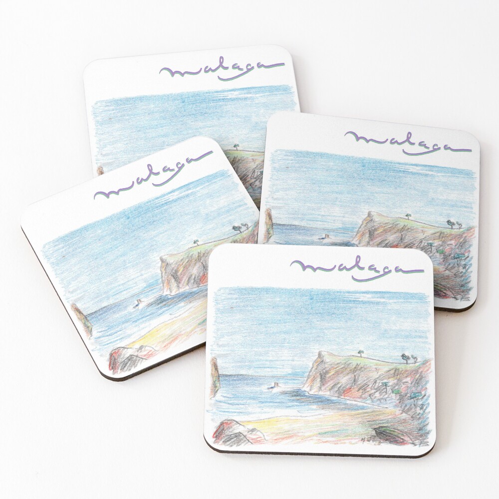 Malaga · Holidays on the Costa del Sol · Coasters (Set of 4)