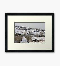 snow scene Framed Print