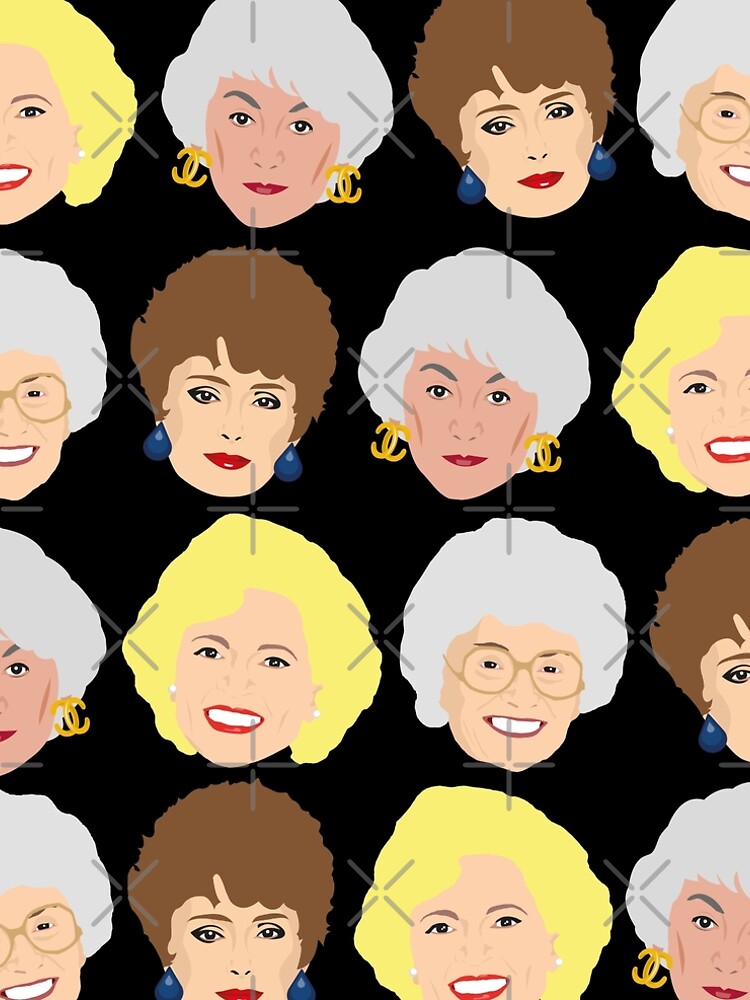 The Golden Girls Patterned Portraits by gregs-celeb-art