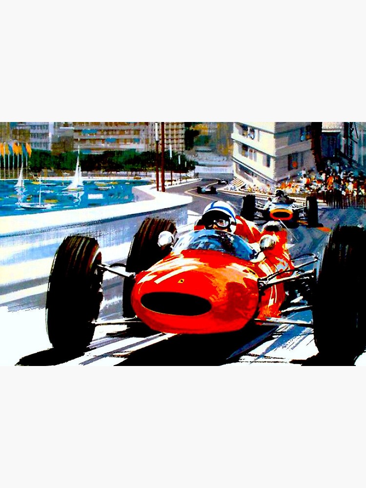 "MONACO GRAND PRIX" Vintage Auto Racing Print von posterbobs