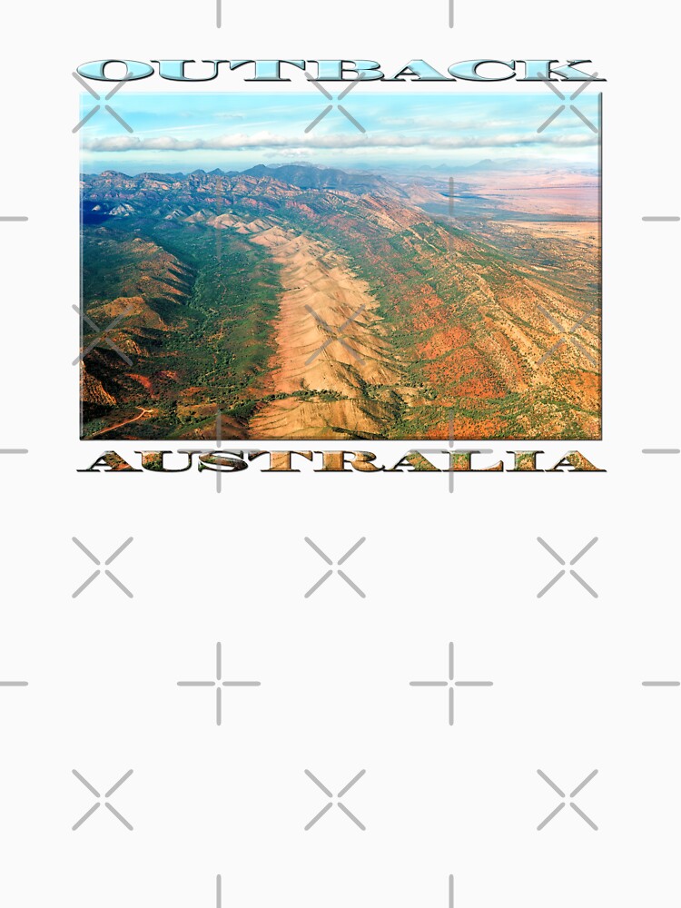 Outback Mountains (poster on white) by RayW