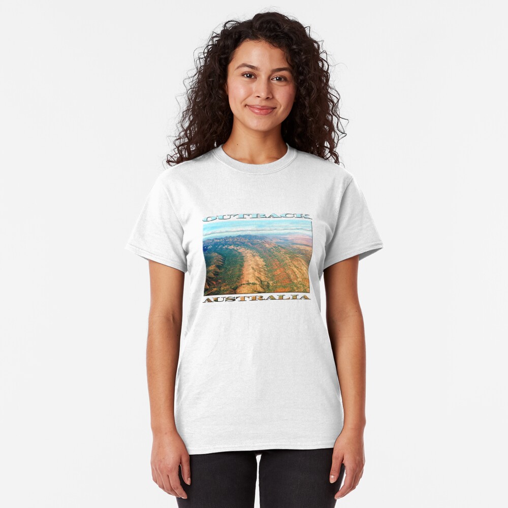 Outback Mountains (poster on white) Classic T-Shirt