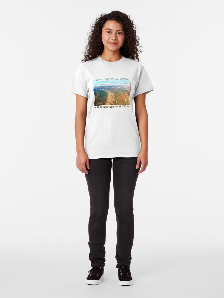 Alternate view of Outback Mountains (poster on white) Classic T-Shirt