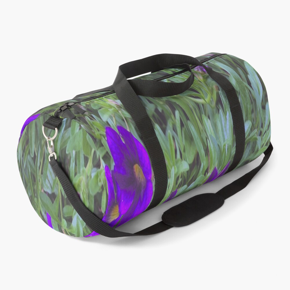 Be Always Blooming on a duffle bag