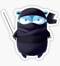 Golang Gopher Ninja Sticker