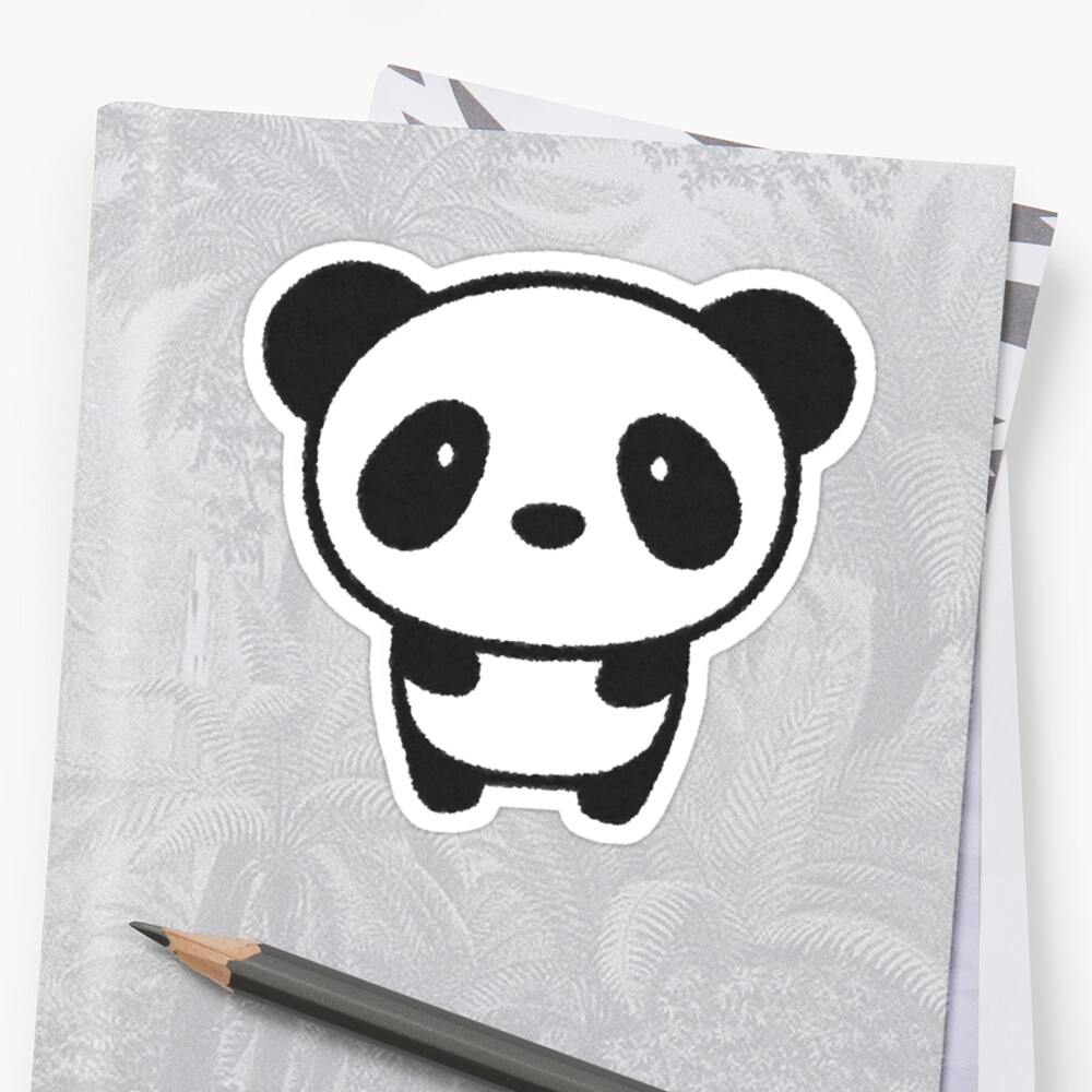 Cute Panda Stickers By Roodbelletje Redbubble 