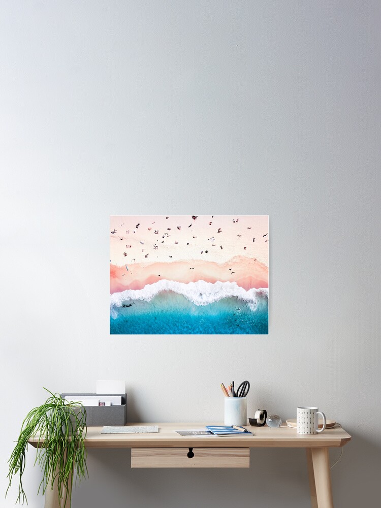 Alternate view of Aerial Sandy Beach Poster