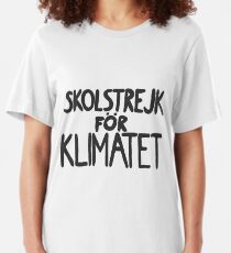 Skolstrejk för klimatet vectorized Slim Fit T-Shirt