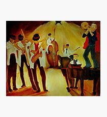 The Trumpeter Amnon and his orchesta in a jam-session Photographic Print