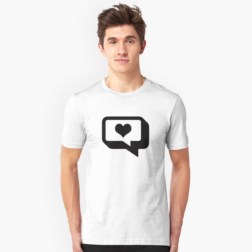 Love Talk. Slim Fit T-Shirt