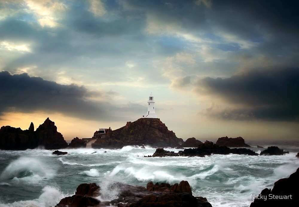  Corbiere Lighthouse Jersey  Channel  Islands  by Nicky 