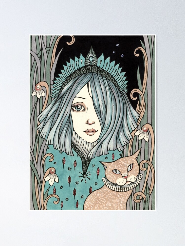 "Snowdrop" Poster by AnitaInverarity | Redbubble