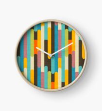 Reloj Retro Color Block Palitos de paleta azul