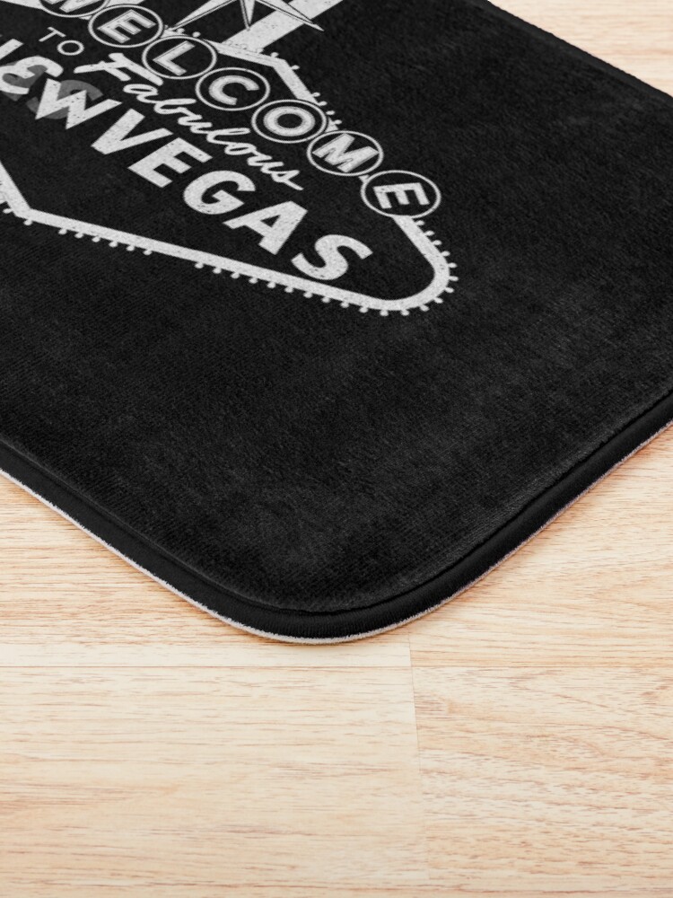 Alternate view of Welcome to New Vegas | Fallout New Vegas | White Logo Bath Mat