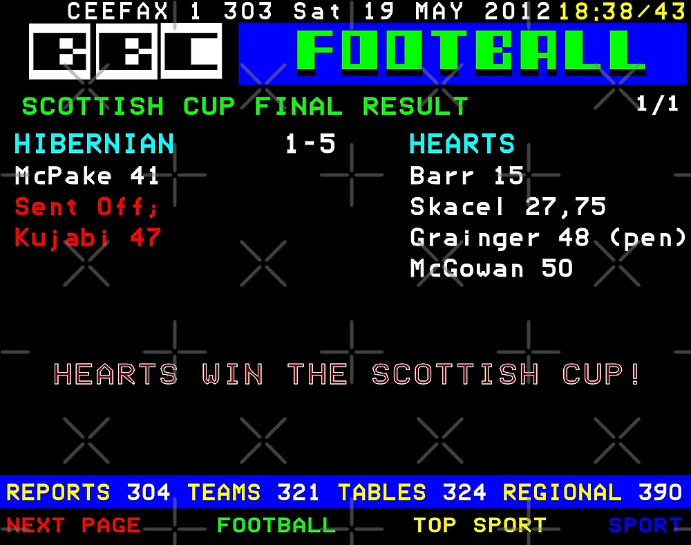 Copy of Hearts 2012 Scottish Cup CEEFAX by boxoflyrics